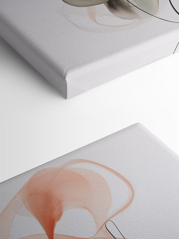 Delicate shapes in soft hues Delicate shapes in soft hues