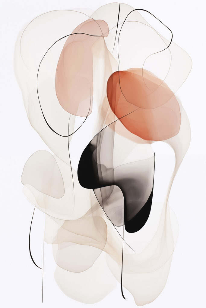 Fluid shapes in soft, warm tones Fluid shapes in soft, warm tones