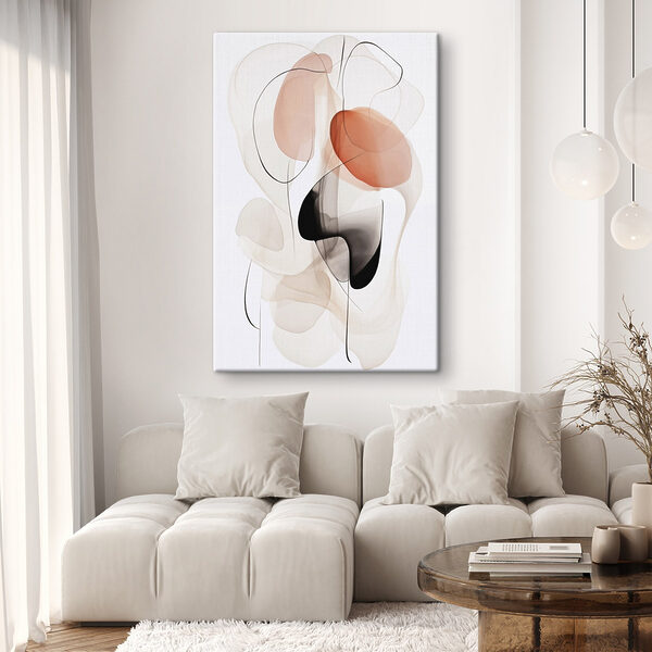 Fluid shapes in soft, warm tones Fluid shapes in soft, warm tones