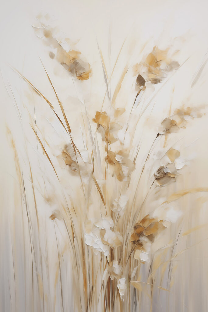 Painting of flowers in a vase Painting of flowers in a vase
