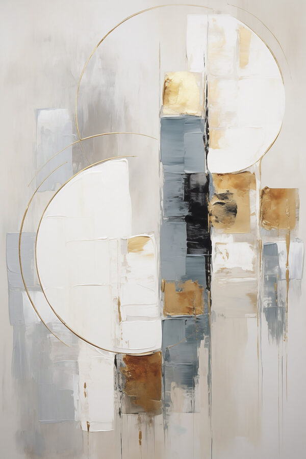 Abstract shapes in serene colors Abstract shapes in serene colors