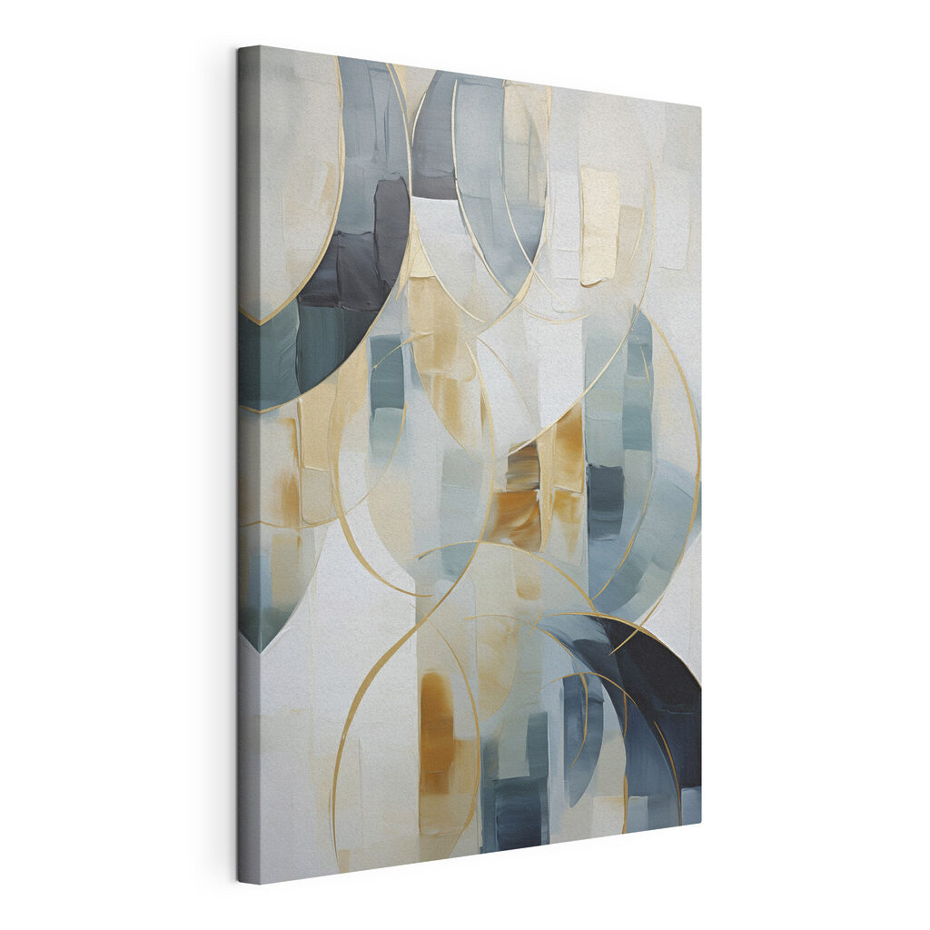 Painting of a white and grey background Painting of a white and grey background