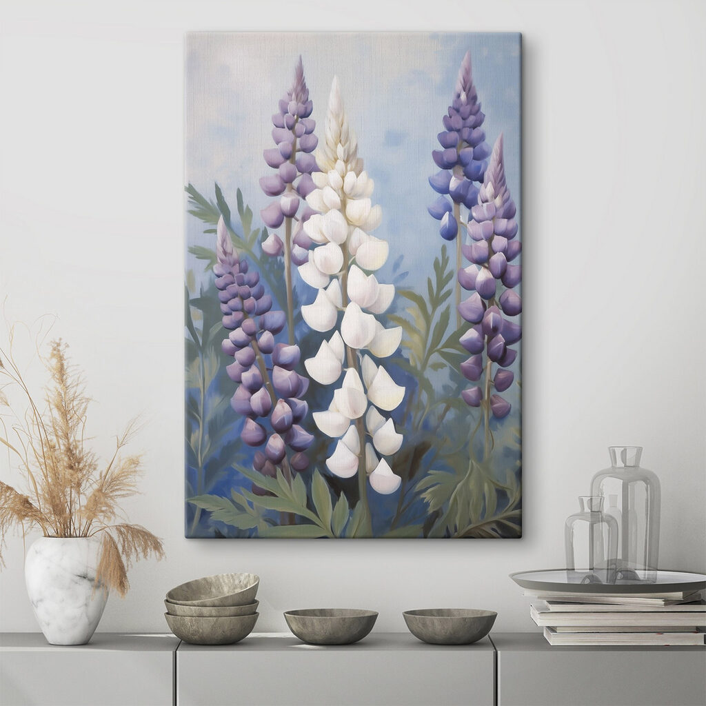 Lush lupins in soft pastel hues Lush lupins in soft pastel hues
