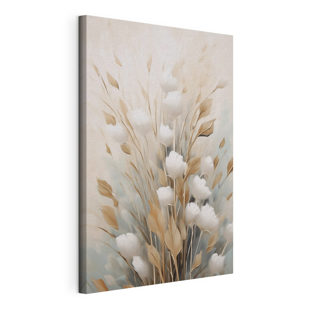 Painting of flowers and leaves Painting of flowers and leaves