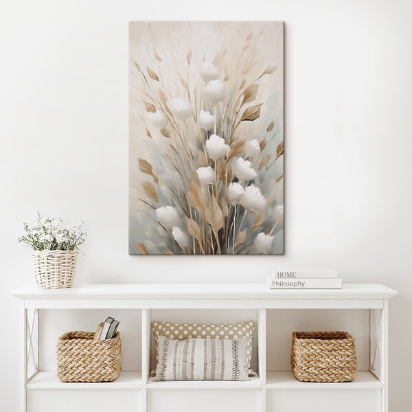 Painting of flowers and leaves Painting of flowers and leaves
