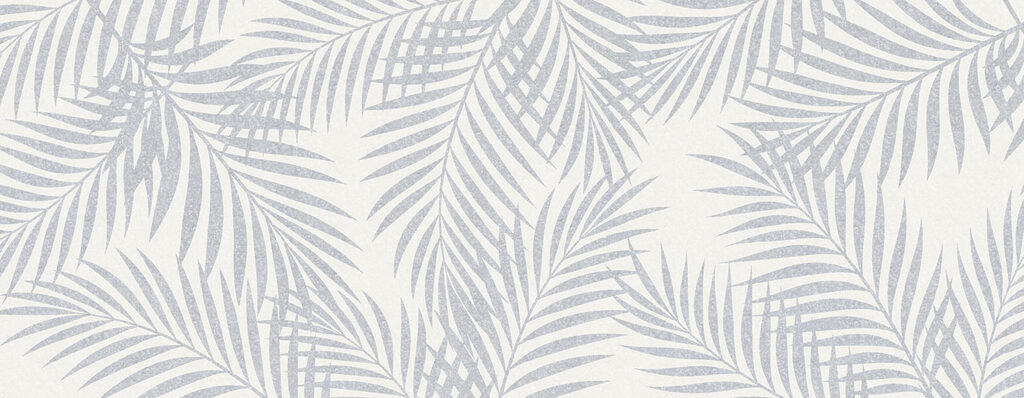 Pattern of leaves on a white background