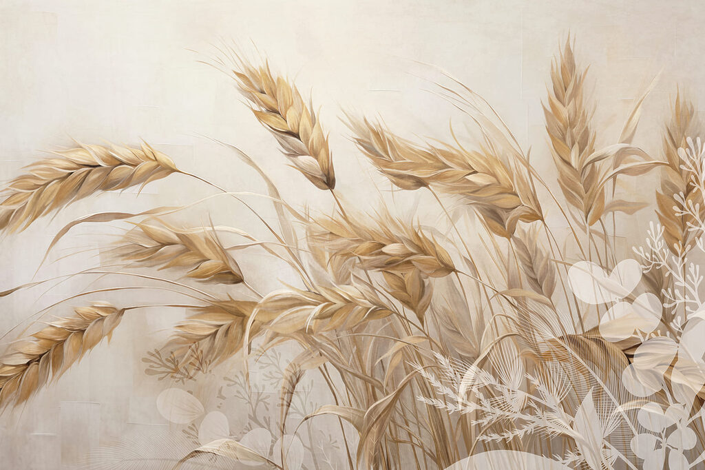 Painting of wheat plants Painting of wheat plants