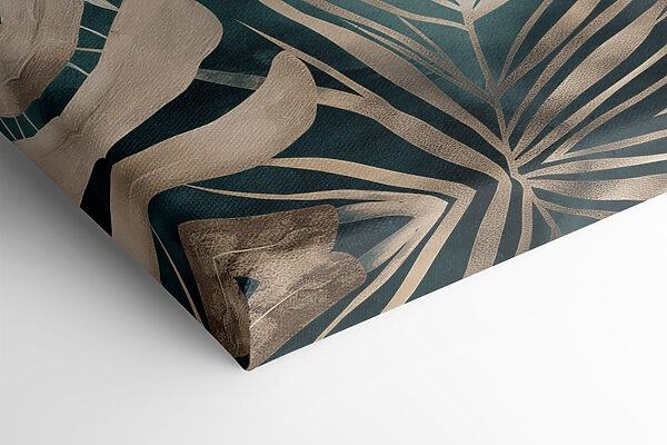 - Lush foliage against a dark backdrop