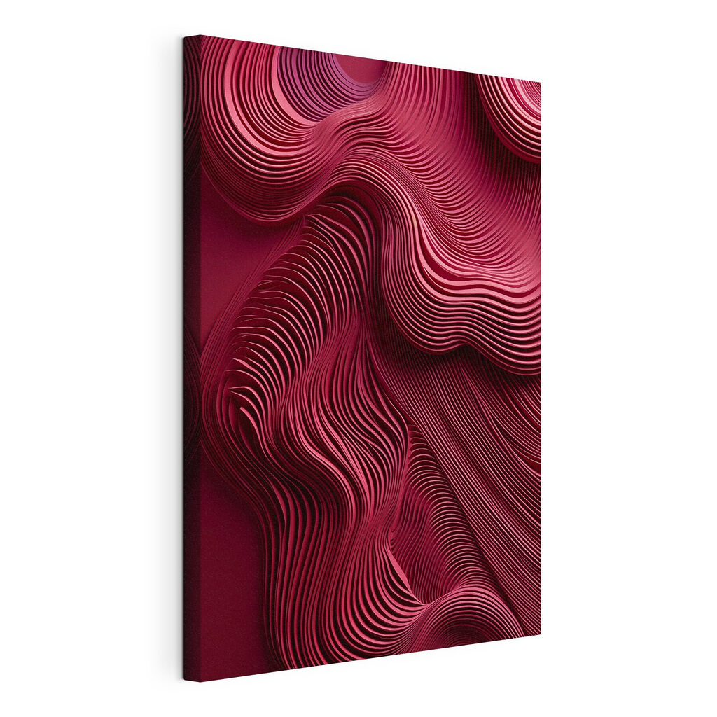 Red wavy lines on a surface Red wavy lines on a surface