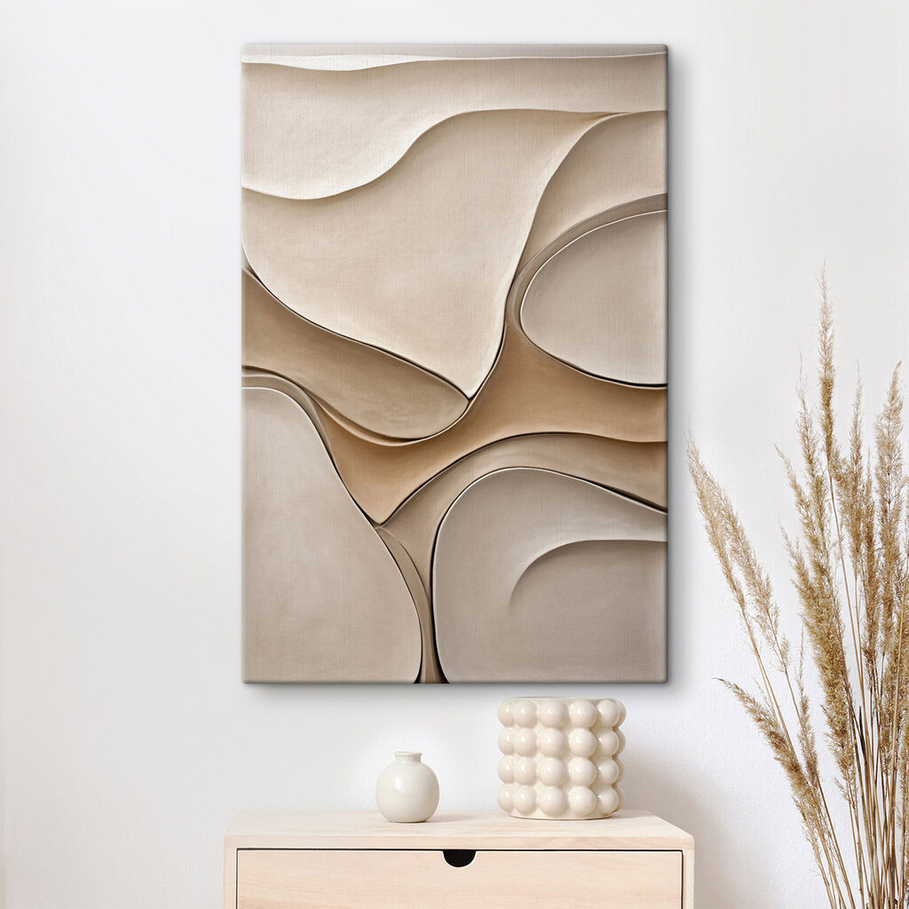 Gentle curves in soft tones