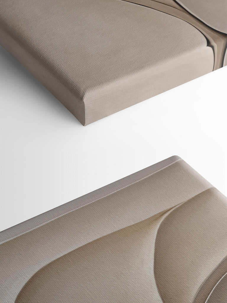 Gentle curves in soft tones