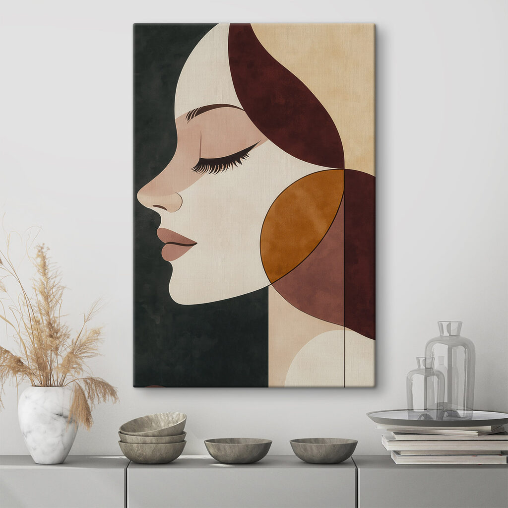 Serene profile in warm tones Serene profile in warm tones