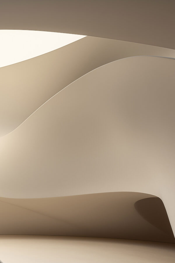 White paper with a curved edge