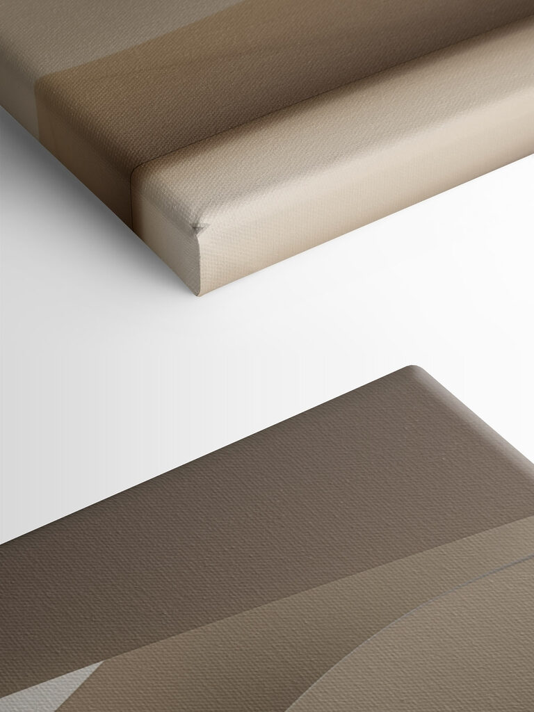 White paper with a curved edge