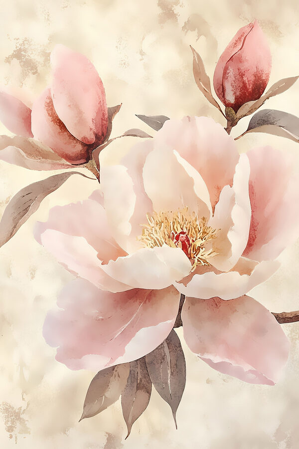 Delicate petals in soft hues