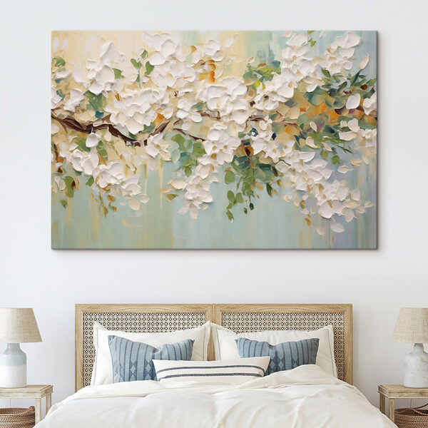 Painting of a white flower