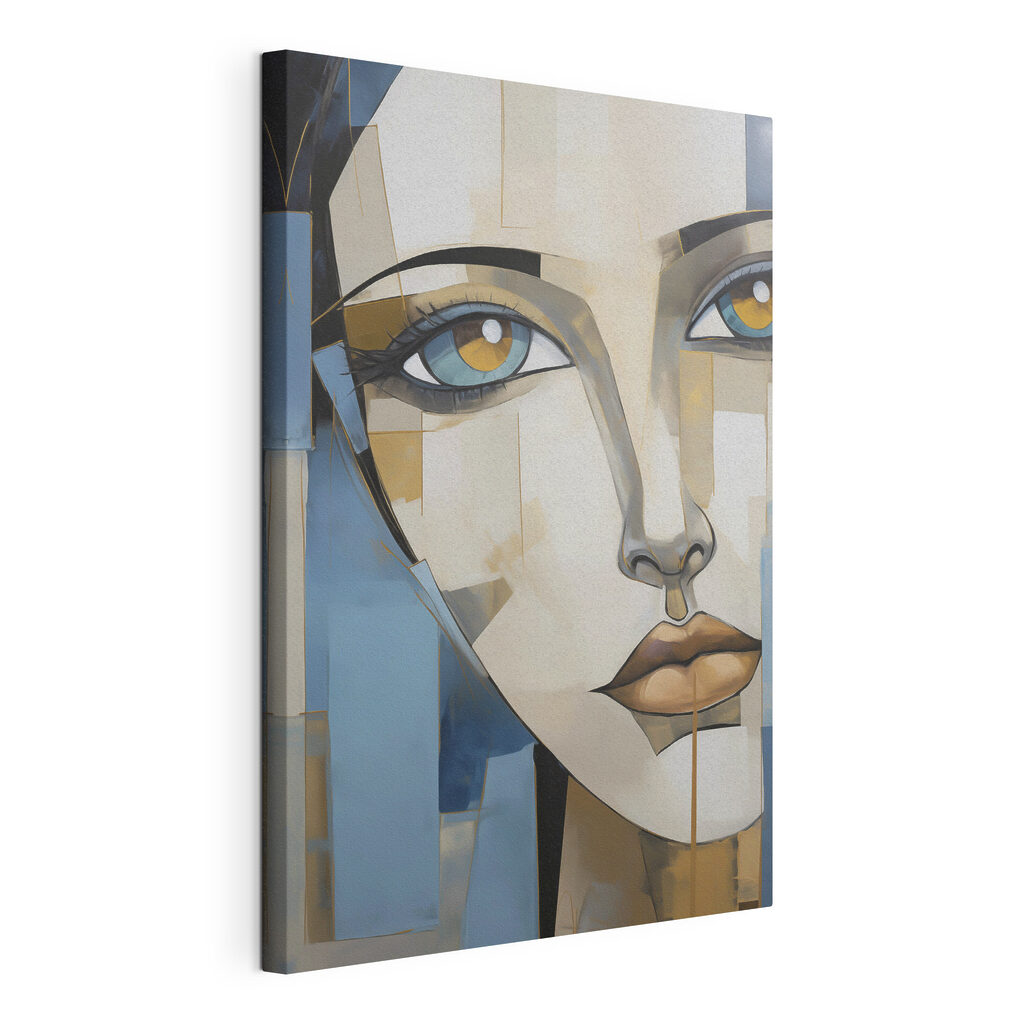 Painting of a woman's face