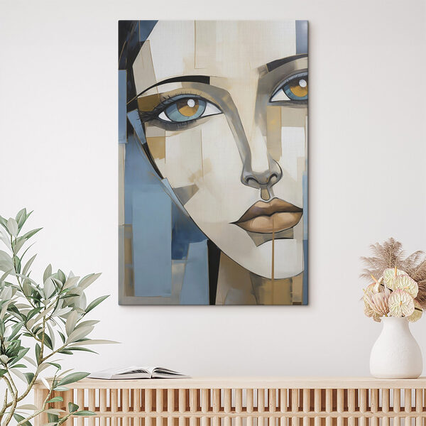 Painting of a woman's face
