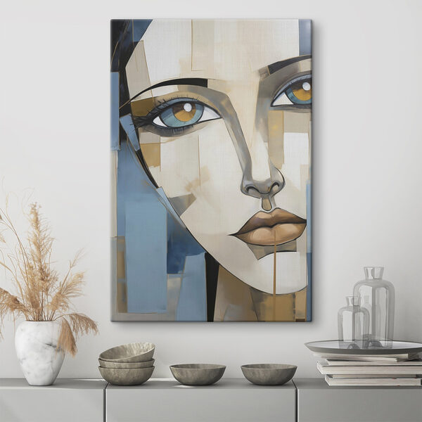 Painting of a woman's face