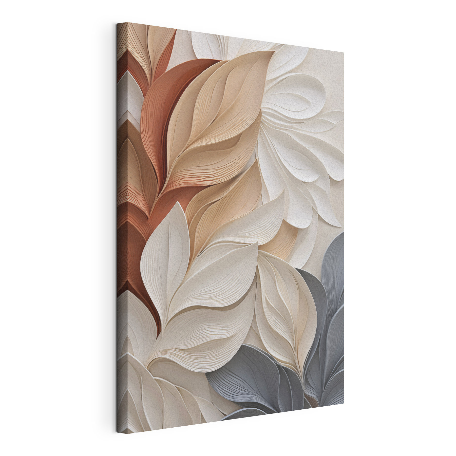 Softly flowing paper leaf design Softly flowing paper leaf design