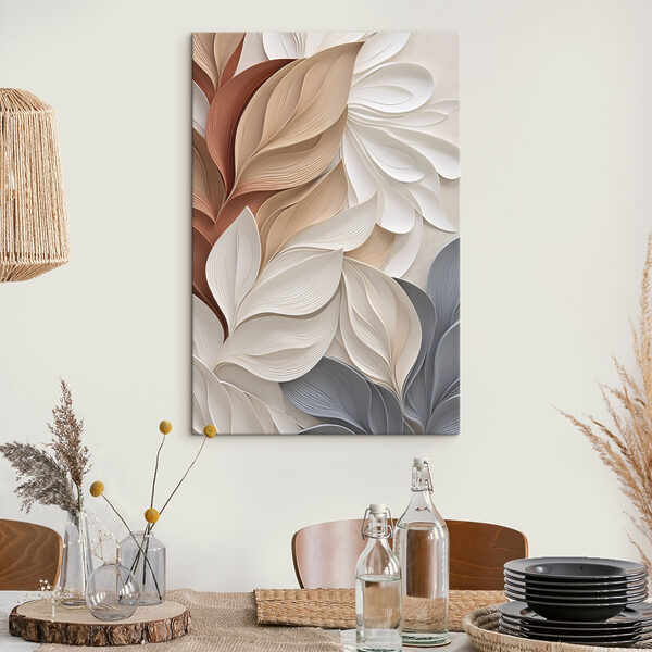Softly flowing paper leaf design Softly flowing paper leaf design