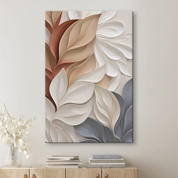 Softly flowing paper leaf design Softly flowing paper leaf design
