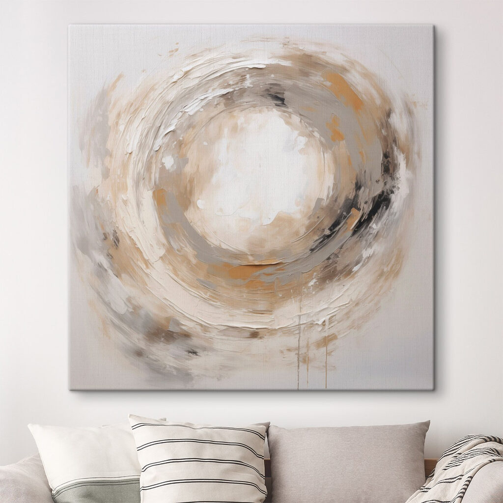 Painting of a circle Painting of a circle