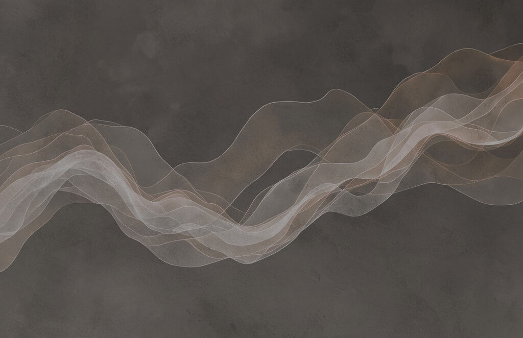 White and brown wavy lines White and brown wavy lines