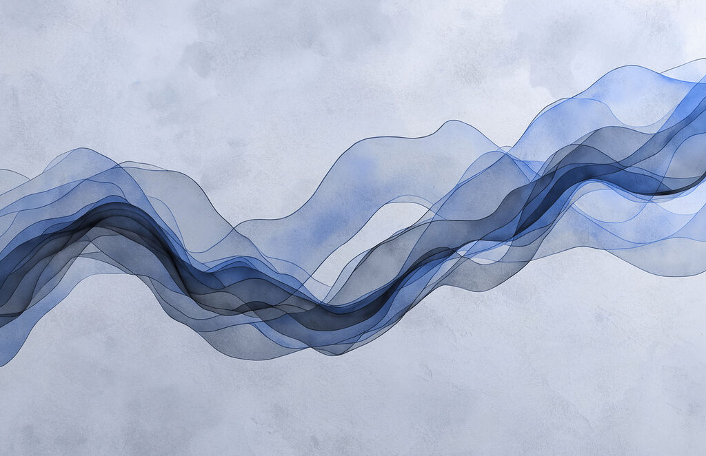 Blue wavy lines on a white background Blue wavy lines on a white background