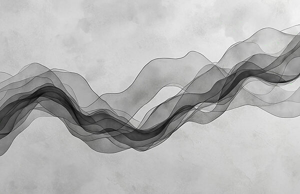 Black and white image of a wave Black and white image of a wave