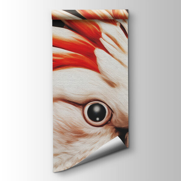 Painting of birds on a branch with flowers Painting of birds on a branch with flowers