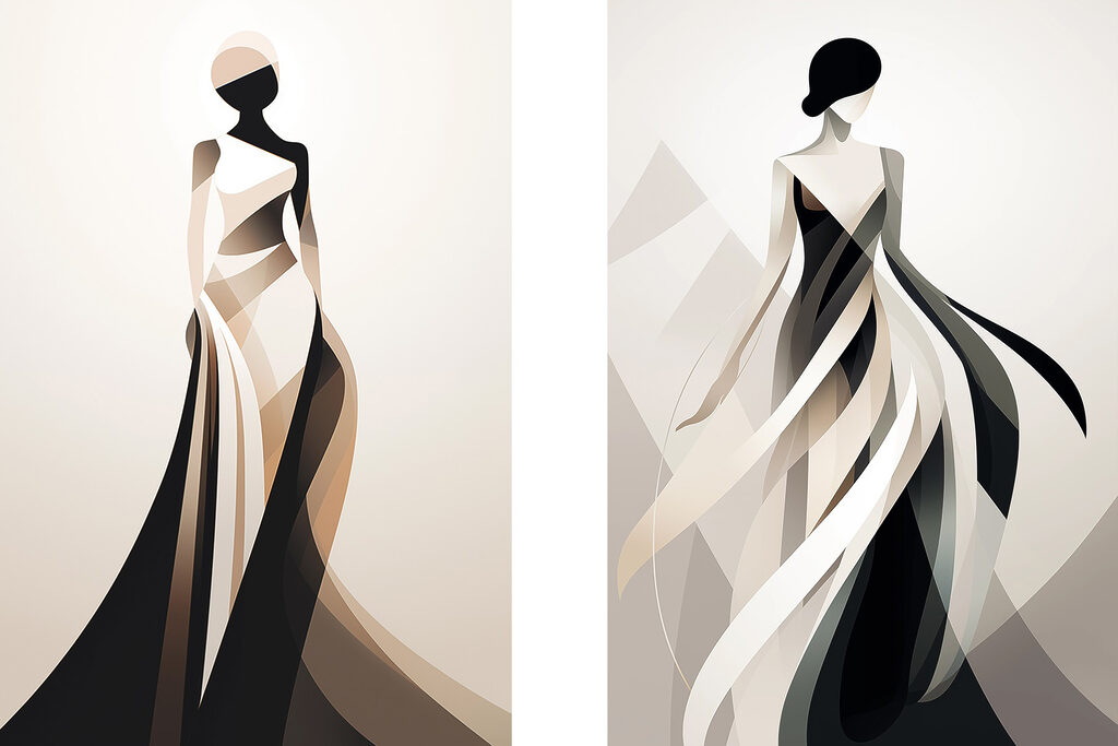 Woman in a dress