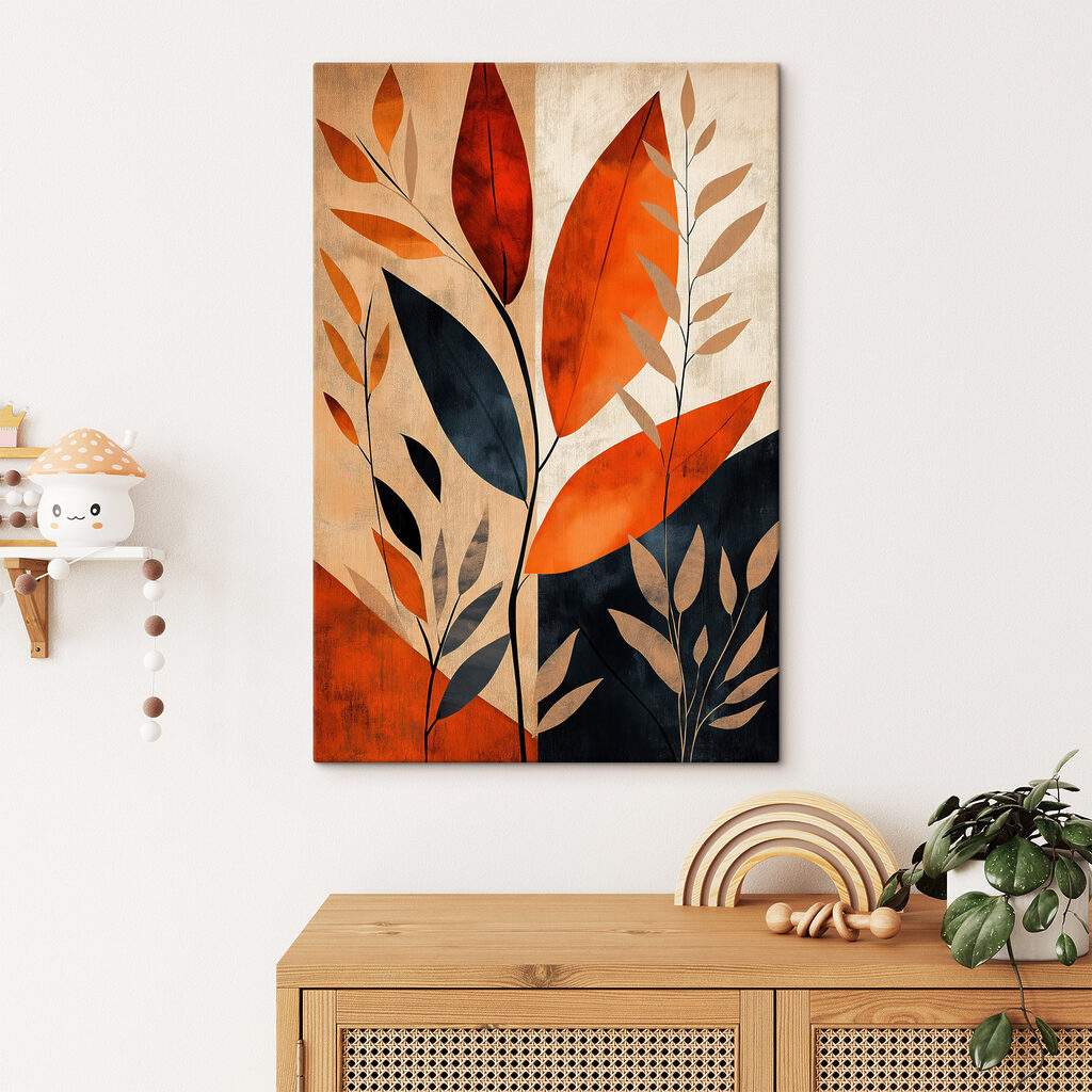 Painting of leaves and branches Painting of leaves and branches