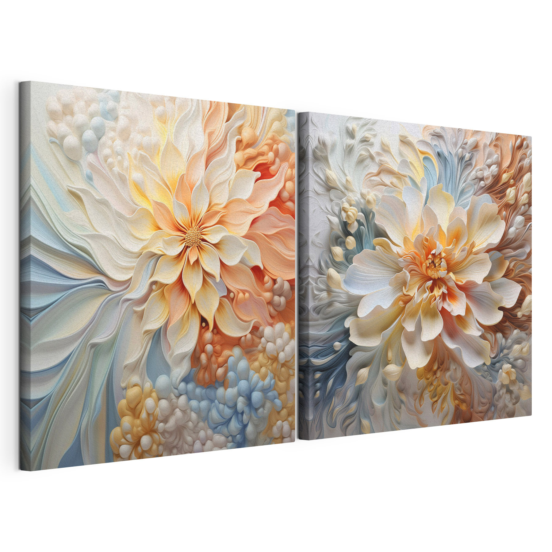 Elegant floral designs in soft hues