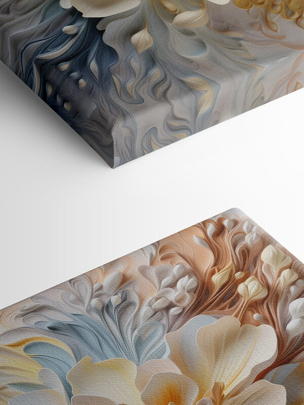 Elegant floral designs in soft hues