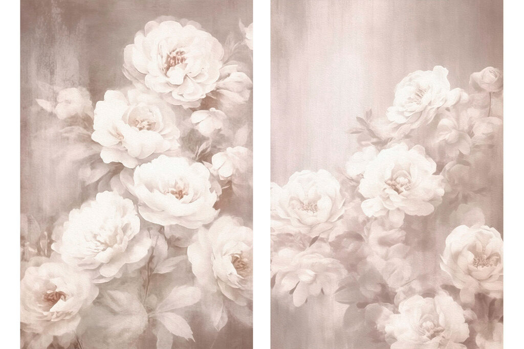 Soft blossoms in gentle hues