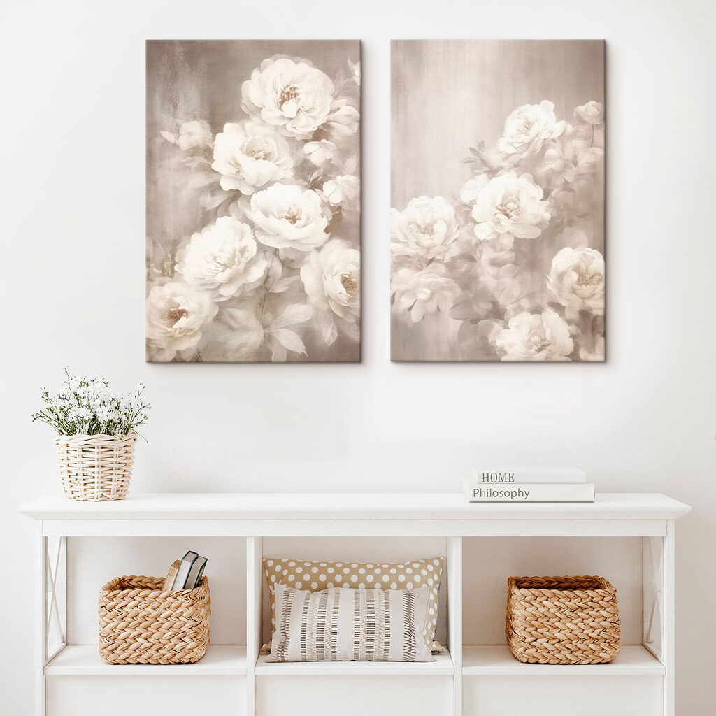 Soft blossoms in gentle hues