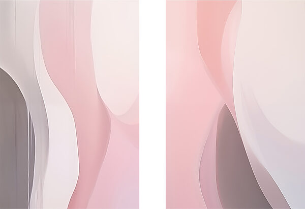 Soft curves in gentle hues