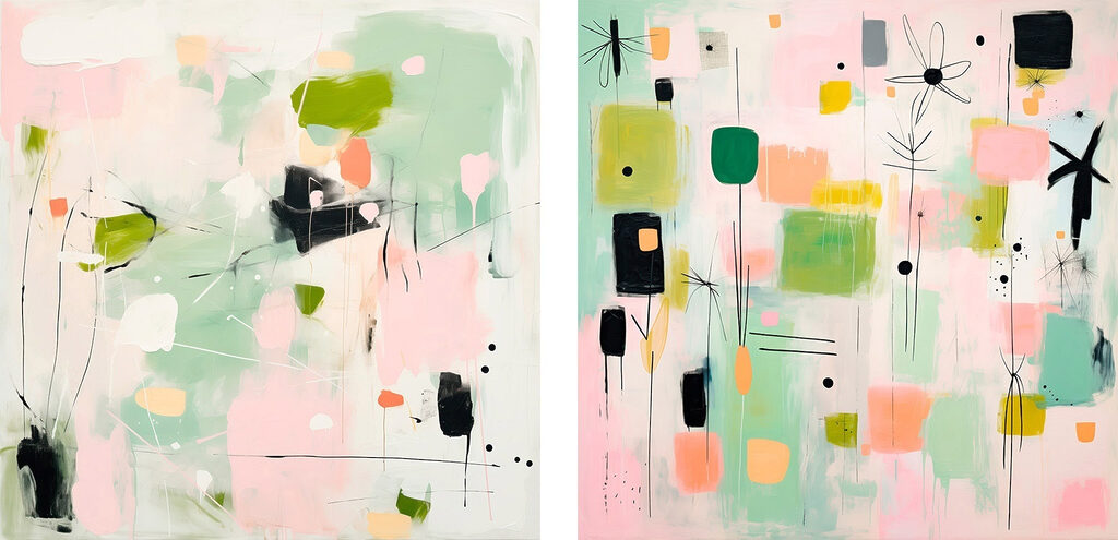 Painting of different colors