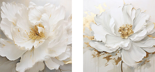 Delicate petals in soft tones
