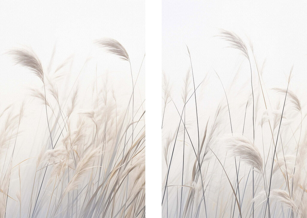 Soft grasses whispering in the breeze