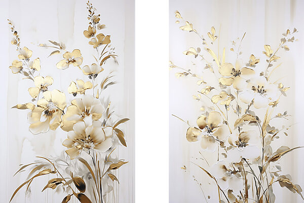 - Elegant floral composition in soft tones