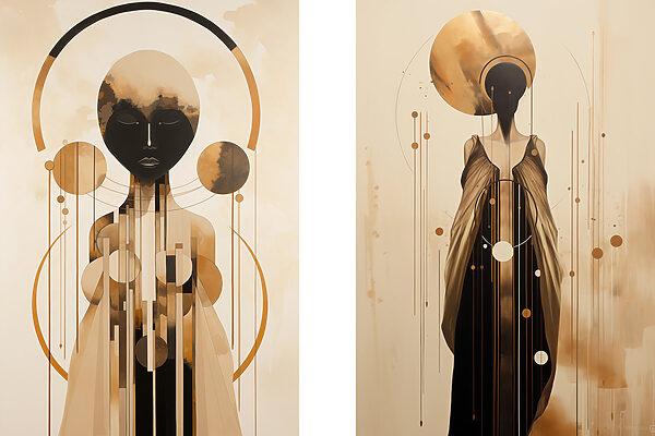 Ethereal forms in harmonious composition Ethereal forms in harmonious composition