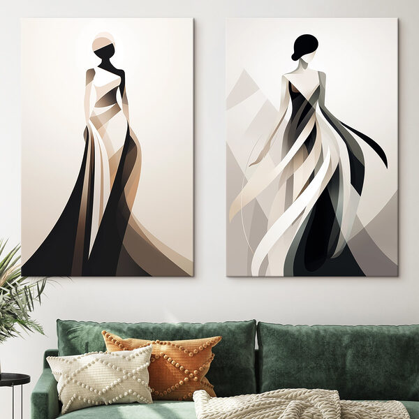 Woman in a dress