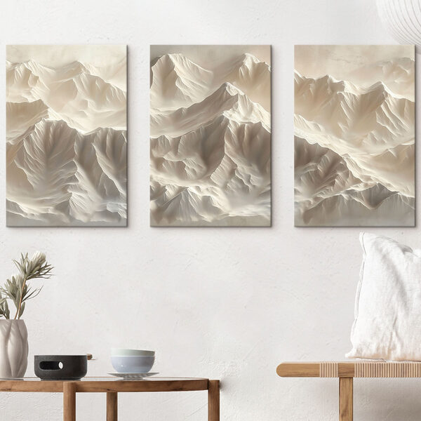 Group of mountains with snow