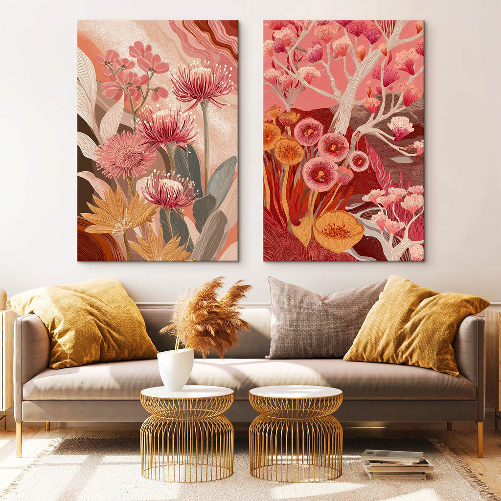 Two images of flowers