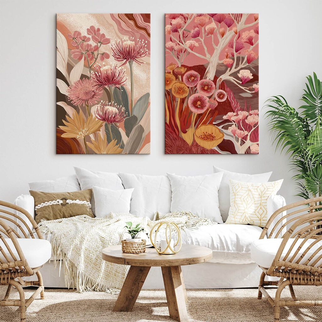 Two images of flowers