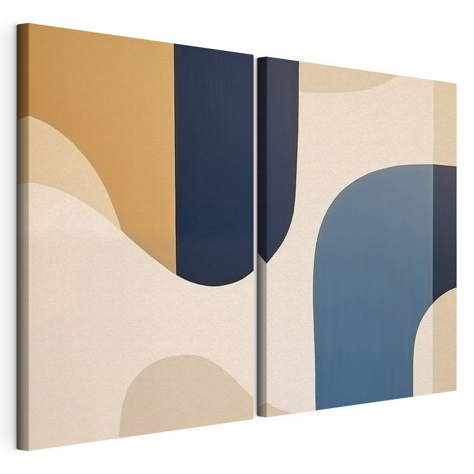 Abstract shapes in calming colors
