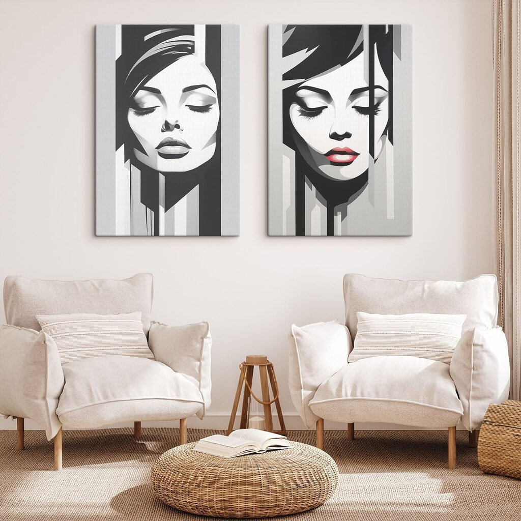 Dreamy portraits in striking contrast
