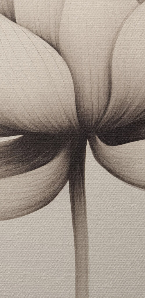 Delicate flowers in soft hues